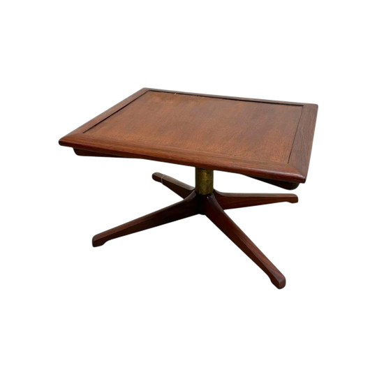 Mid Century Pedestal And Splayed Leg Side Table*