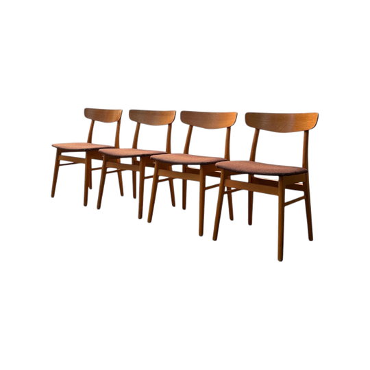 Set of Four Mosbøl Dining Chairs by Findahl Møbelfabrik