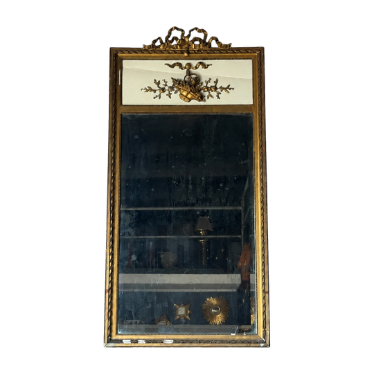 Antique Louis XVI Style Trumeau Mirror