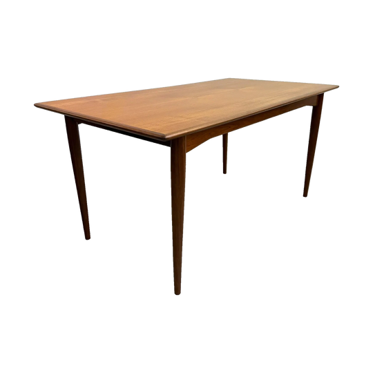 Mid Century Parker Teak Rectangular Dining Table - Restored