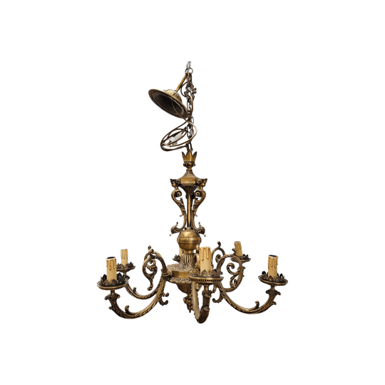 Napoleon III French Bronze Chandelier