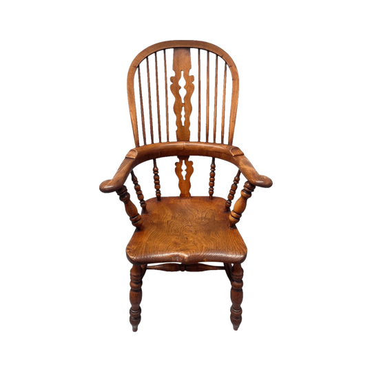 Stunning Early 19th Century Elm Looped Back Windsor Chair