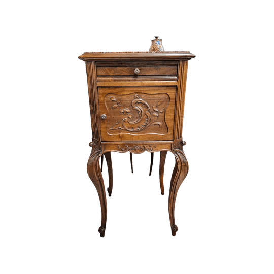 Louis XV Style Walnut Bedside Cabinet