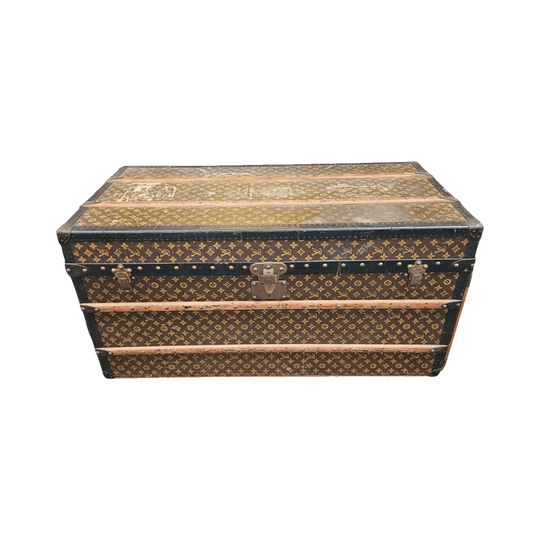 Antique Louis Vuitton Special Order Wardrobe/Steamer Trunk