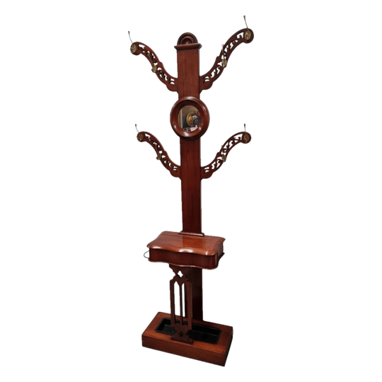 Mid Victorian Mahogany Tree Shaped Hall Stand