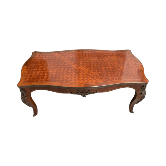 Impressive Louis XV Style Parquetry Top Coffee Table