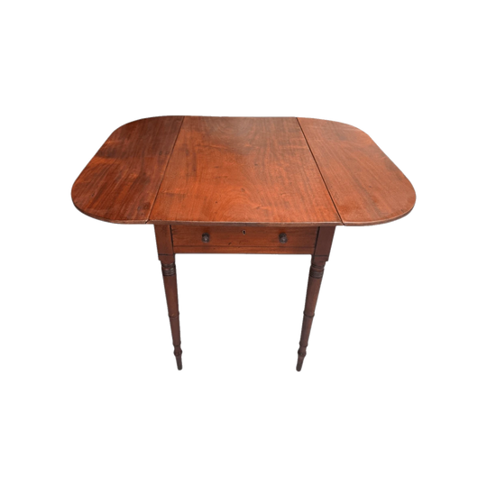 Regency Mahogany Pembroke Table With Two Drop Leaves