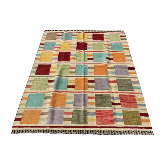 Hand Woven Afgan Wool Kilim Rug #038*