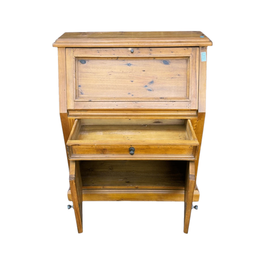 solid pine writing bureau