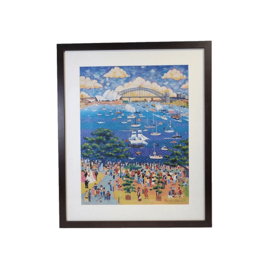 Narelle Wildman Sydney Harbour Framed Art Print - Signed