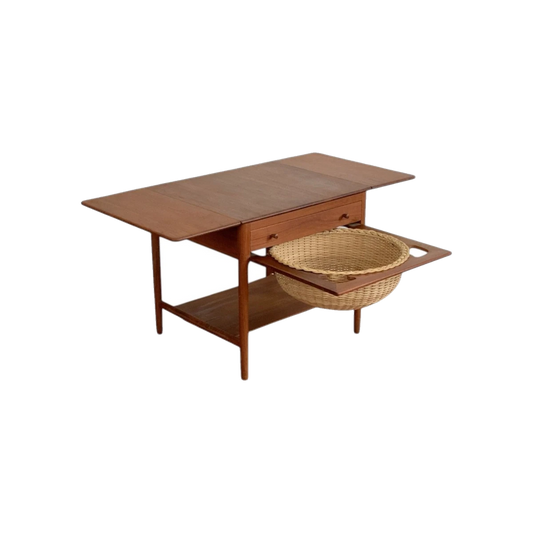 Hans Wegner for Andreas Tuck AT-33 Teak Sewing Table