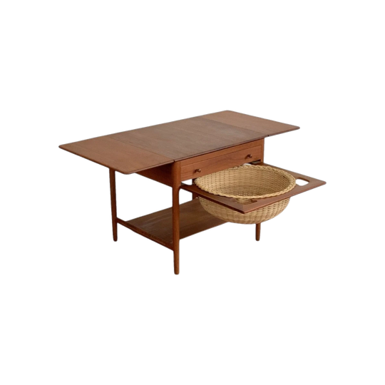Hans Wegner for Andreas Tuck AT-33 Teak Sewing Table
