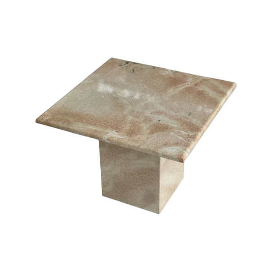 Pink vintage stone coffee table