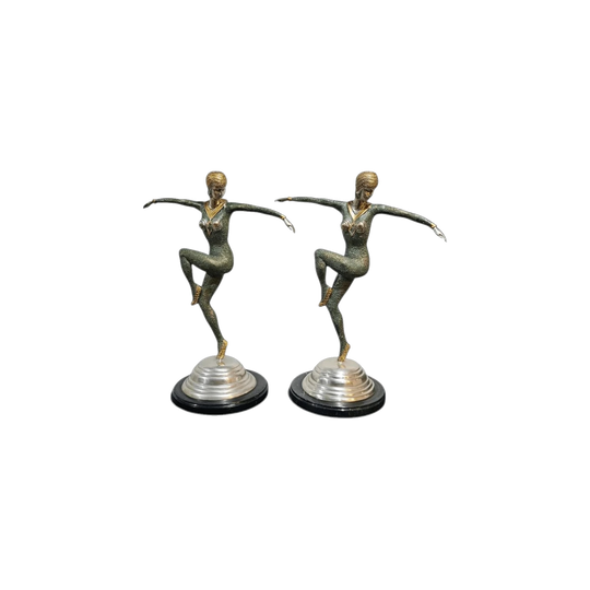 Art Deco Sculptures of "Dancer of Kapurthala" D. After Démètre H.Chipăruș 1920s