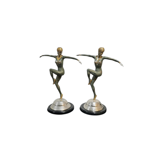 Art Deco Sculptures of "Dancer of Kapurthala" D. After Démètre H.Chipăruș 1920s