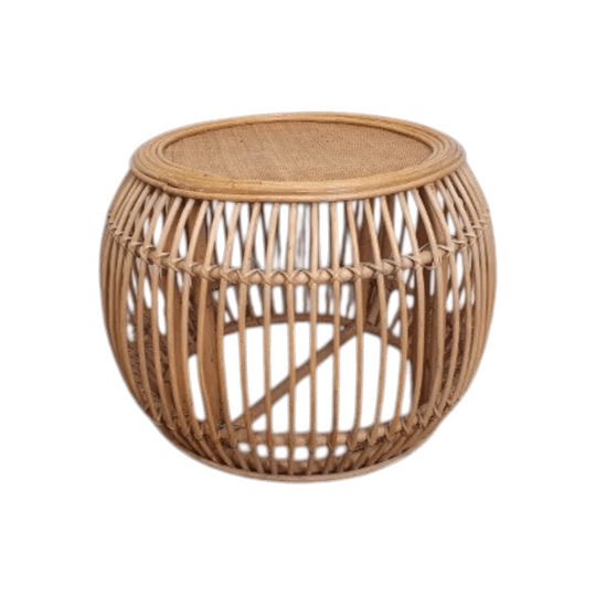 Vintage Round Cane Coffee Table