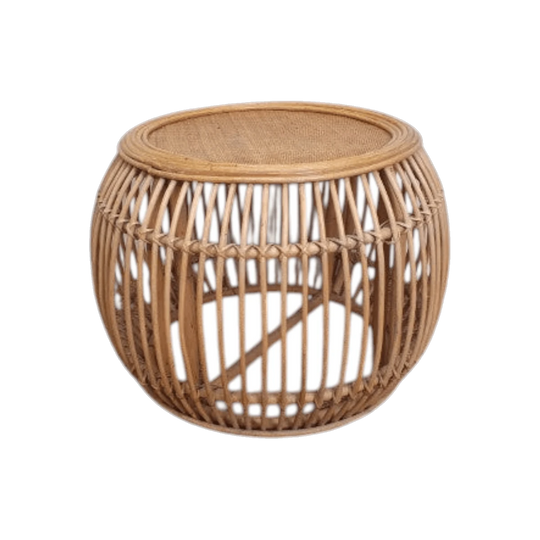 Vintage Round Cane Coffee Table