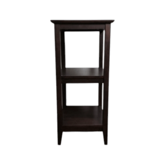 Pine Side Table with Shelves