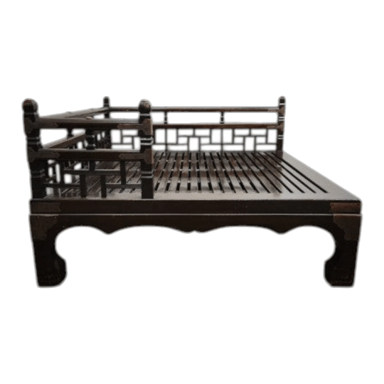 1950s Carved Luohan Daybed - One Section