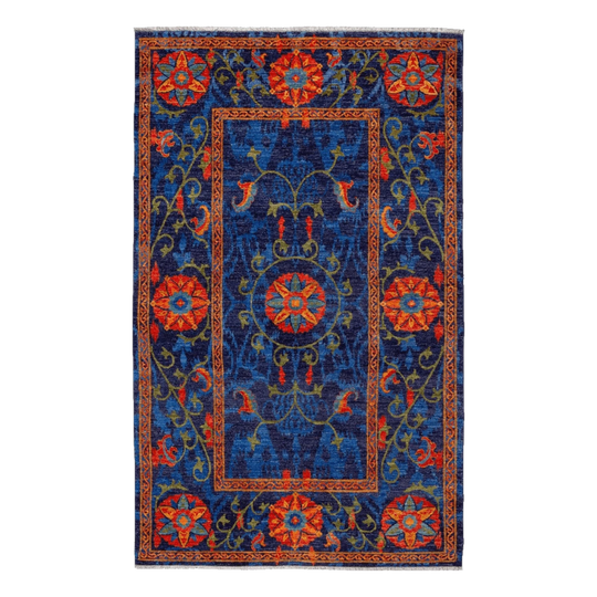 Afghan Spanish Revival Rug. 154 x 253cm