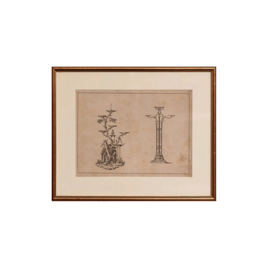 An 18th Century Chinoiserie Engraving in Gilt Frame