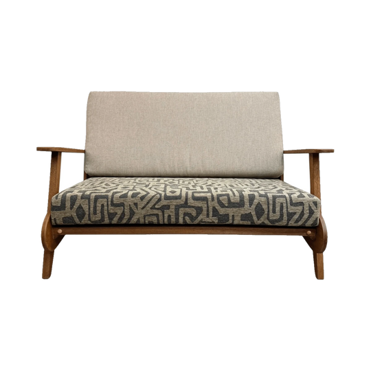 Early Mid Century Australian 2 Seater 'Flatpack' Couch - Newly Reupholstered*
