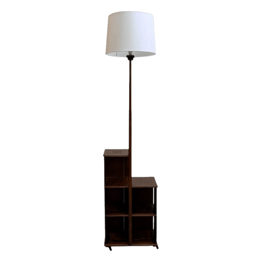 Art Deco Floor Lamp With Integrated Shelving*
