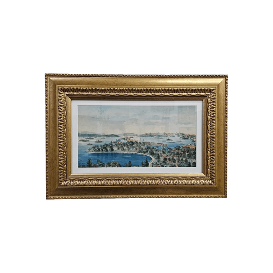 Signed Watercolour of Sydney Harbour 1932