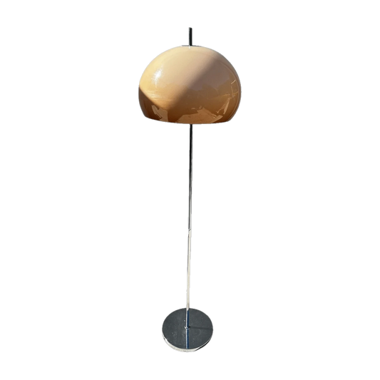 1970s Mushroom Floor Lamp with Opaque Dome
