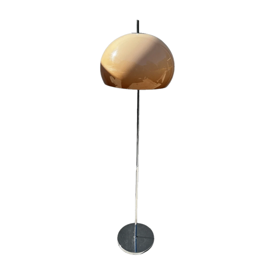 1970s Mushroom Floor Lamp with Opaque Dome