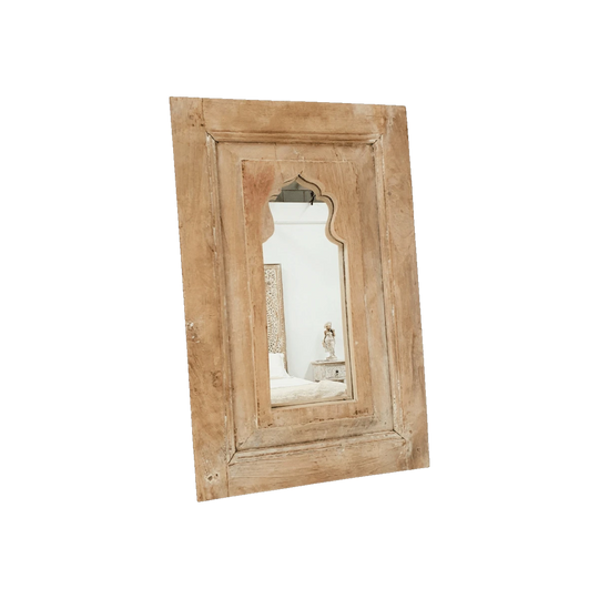 Natural Vintage Temple Style Mirror