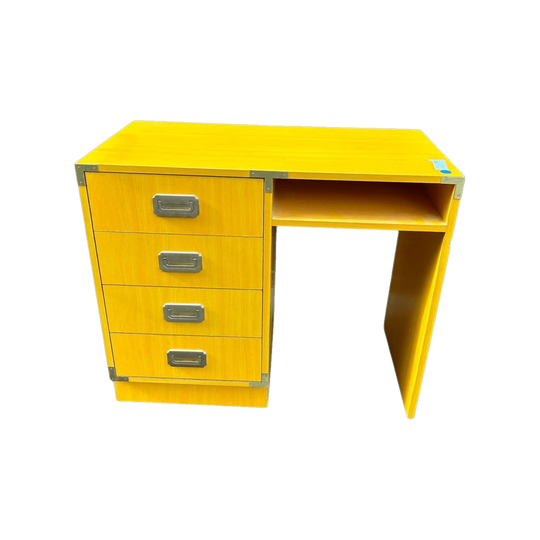 Vintage 'Morris of California' Style Yellow Desk
