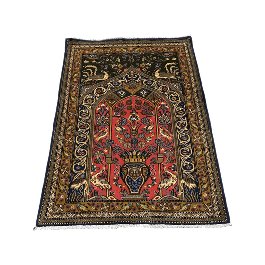 Persian QUM Finely Knotted Rug 125X86CM