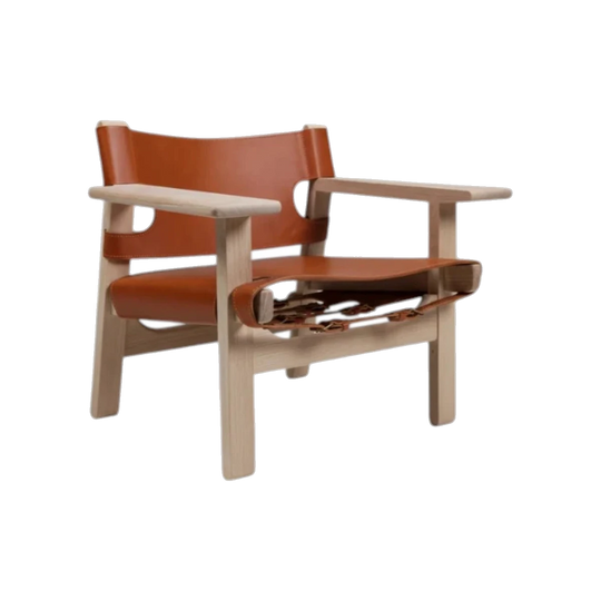 Spanish Easy Chair Oak Frederika by Borge Morgensen
