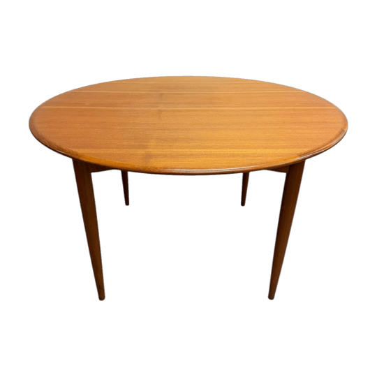Mid Century Parker Teak Round Extension Dining Table*