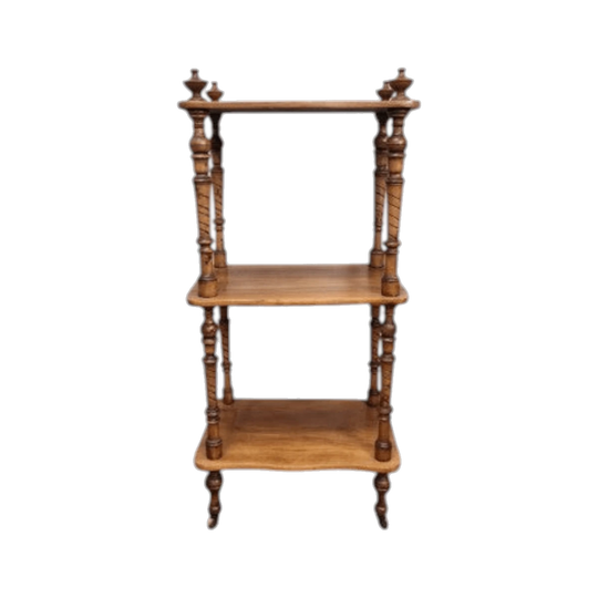Antique Edwardian Walnut Whatnot