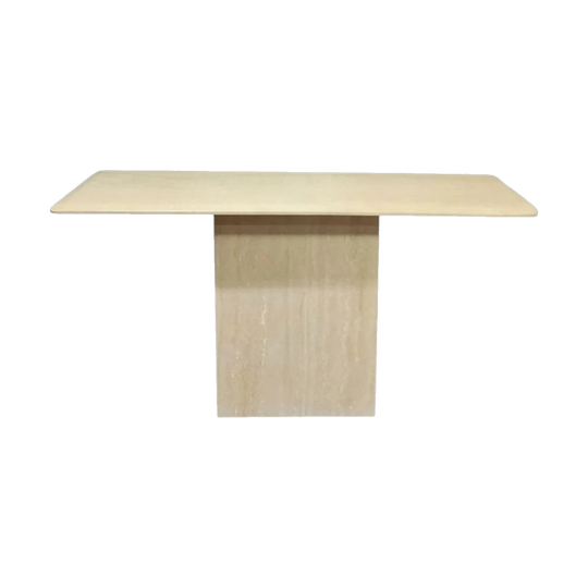 Vintage Travertine Stone Hall Table Console