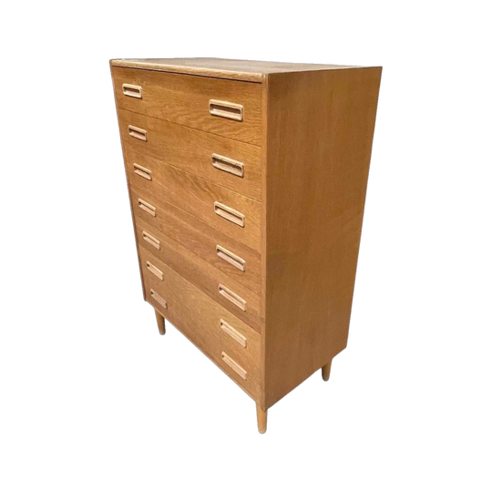 Danish Oak Tallboy Chest of Drawers