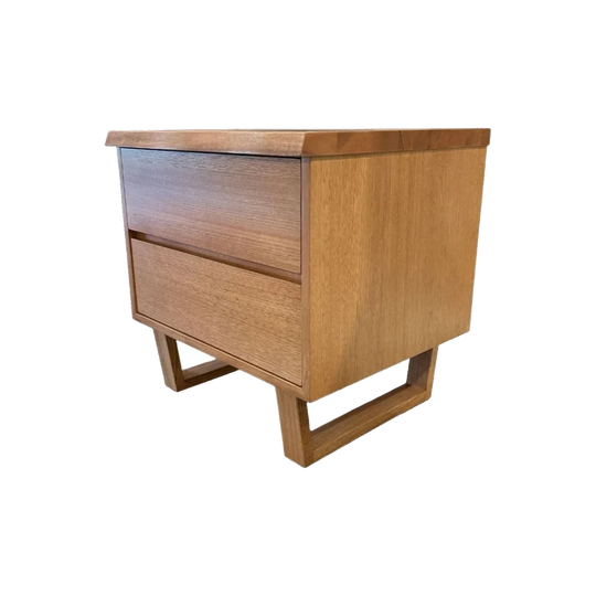 Blox Oak Bedside Table