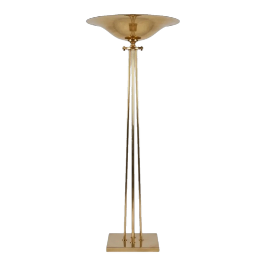 Italian Brass Torchier Floor Lamp by Prearo