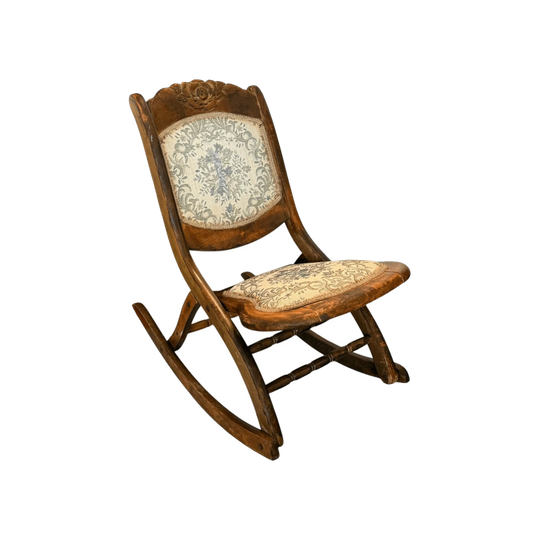 Mid-Century Folding Rocking Chair