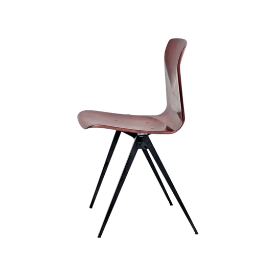 Galvanitas S22 'Thur-Op-Seat' Compass Chair in Pagholz and Steel, c1967