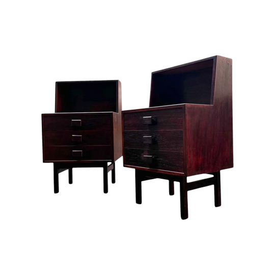 Pair of Danish Rosewood Bedside Tables