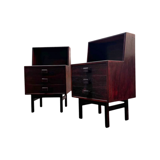 Pair of Danish Rosewood Bedside Tables