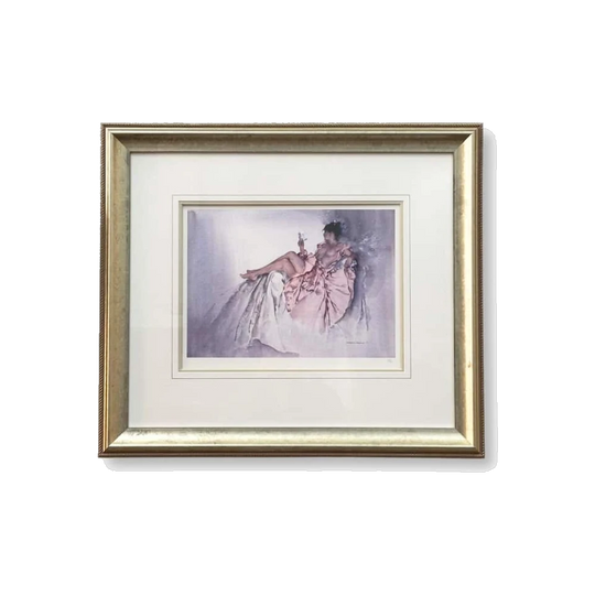 William Russell Flint (1880-1969) Reclining Lady in Pink Ltd. Ed. 512/750