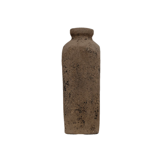 Terracotta Square Pot - Aqua