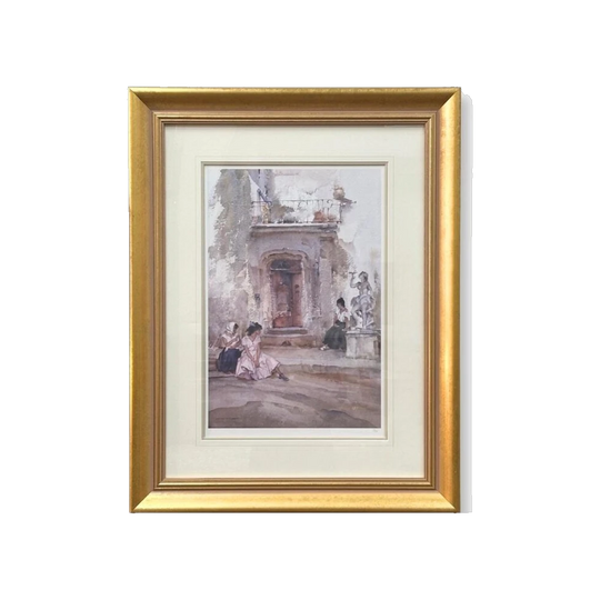 William Russell Flint (1880-1969) Three Ladies in Courtyard Ltd. Ed.16/650