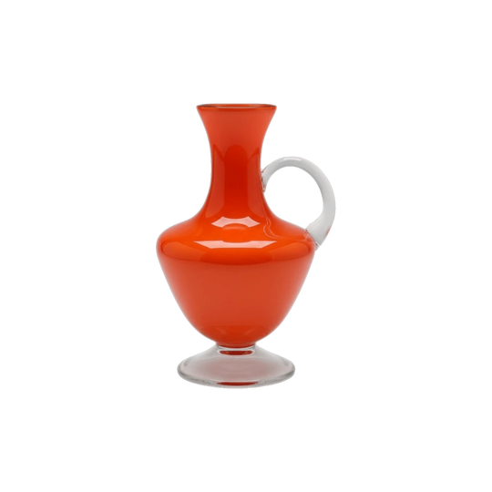 Mid-Century Modern Italian Empoli Cased Glass Pitcher