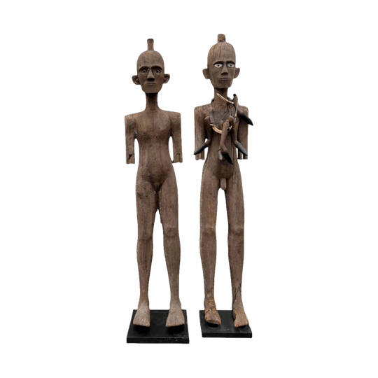 Vintage Effigies of Tau Tau Ancestors - Rare Indonesian Statue