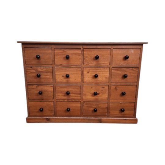 16 Drawer Apothecary Style Chest of Drawers